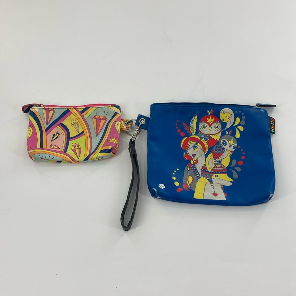 Vintage(2001) Poketo Wristlet and Attached Wallet A1P